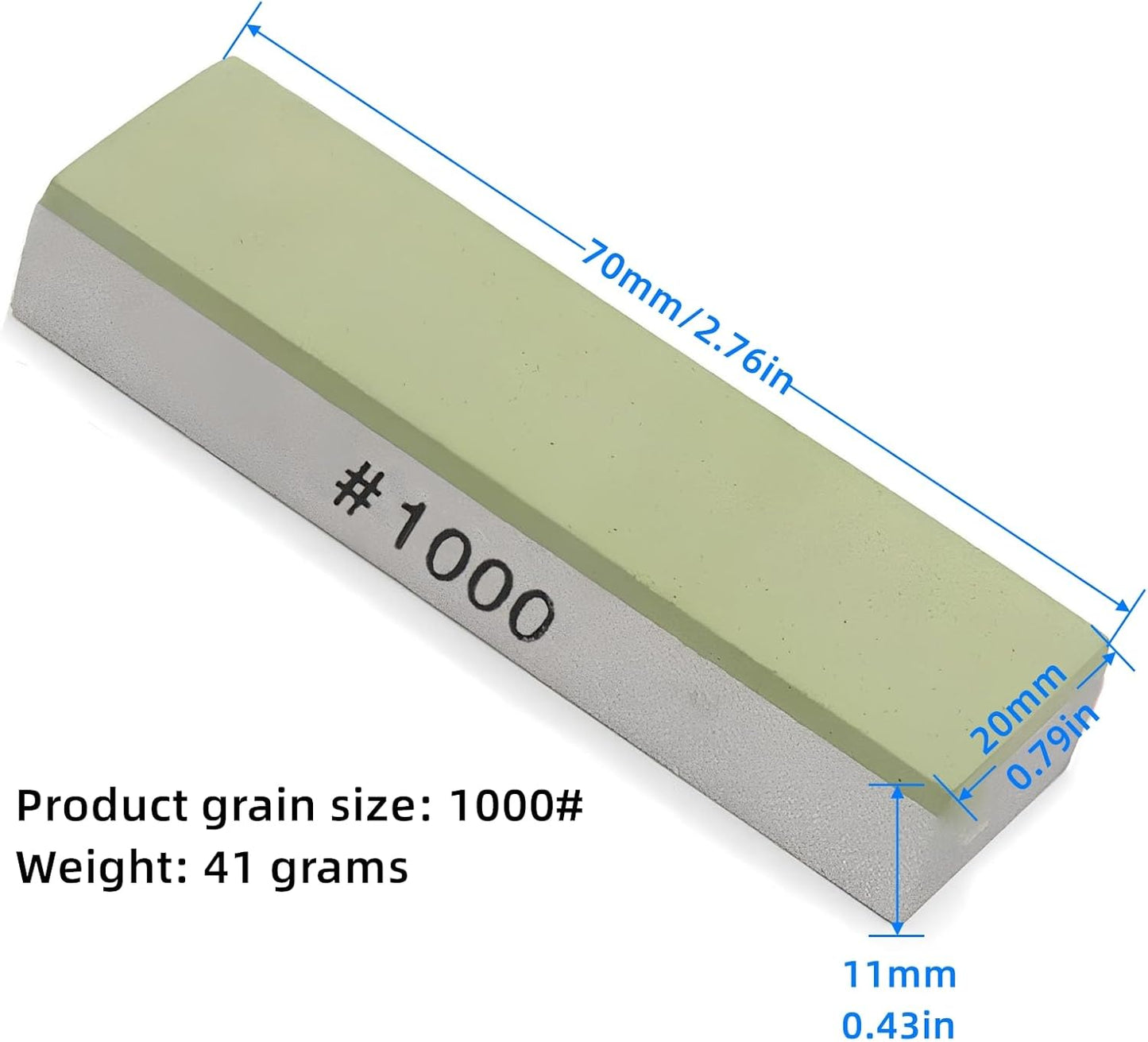 Small Travel-Portable Diamond Resin Sharpening Stone - 6000 Grit Whetstone Knife Sharpener