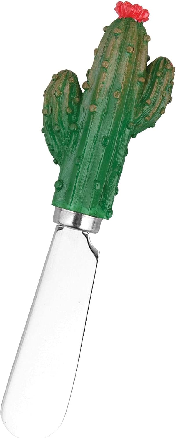 Supreme Housewares Western Cowboy Boot Cheese Spreaders, Hand-Painted Resin Handles with Stainless Steel Blades for Spreading Cream Cheese, Butter, and Jam, Assorted Designs, Set of 4