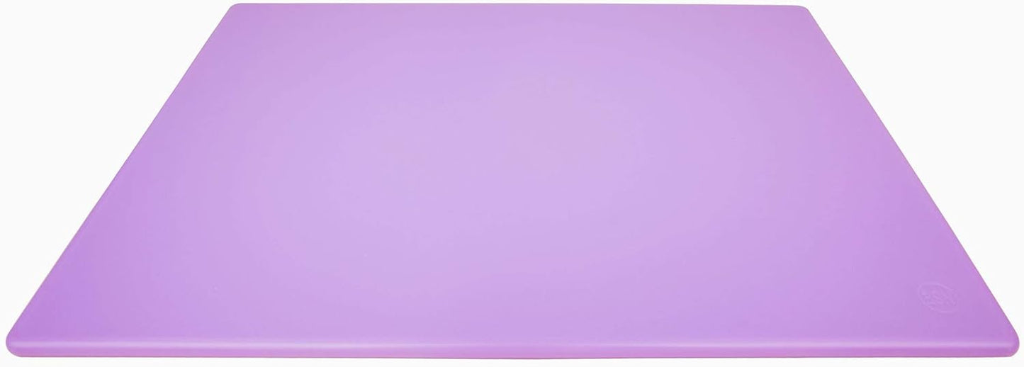 Commercial Blue Cutting Board - 24 x 18 Extra Large for Fish, Seafood and Shellfish, 1/2" Thick HDPP Plastic NSF Approved for Restaurants