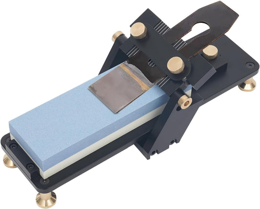 Fixed Angle Whetstone Set, Non-slip Sawinery Sharpening Jig with with 1000/6000 Whetstone, Knife Sharpening Polishing Stone with Fixed Angle Sharpener for Woodworking Carving Chisel Knife