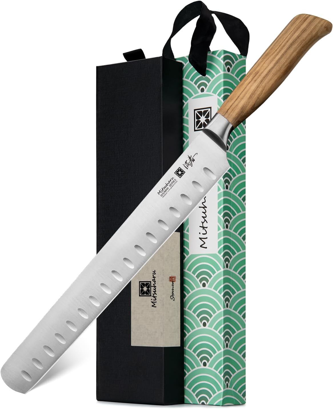 Mitsuharu 6" Fillet Knife for Meat Cutting, SHOMAN Series Sharp Boning Knife with Olive Wood Handle, German Steel Fillet Knife, Super Sharp for Lamb Pork Shoulder Fish