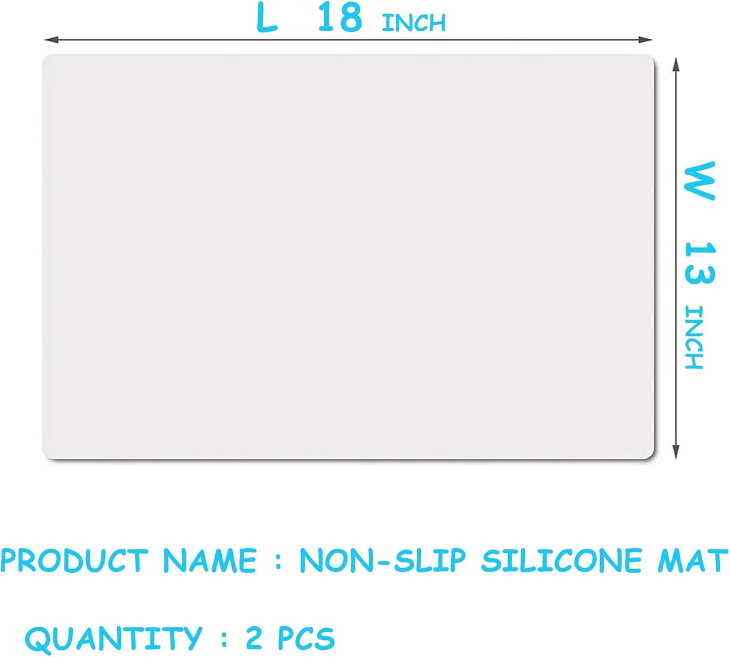 Clear Silicone Mats for Crafts: Translucent Non-slip Heat Resistant 11.8×15.75In (2/Pack) Silicone Placemats for Jewelry, Epoxy Resin,Glitter Slime, DIY Sheet, Nail Art, Countertop Protector Pad