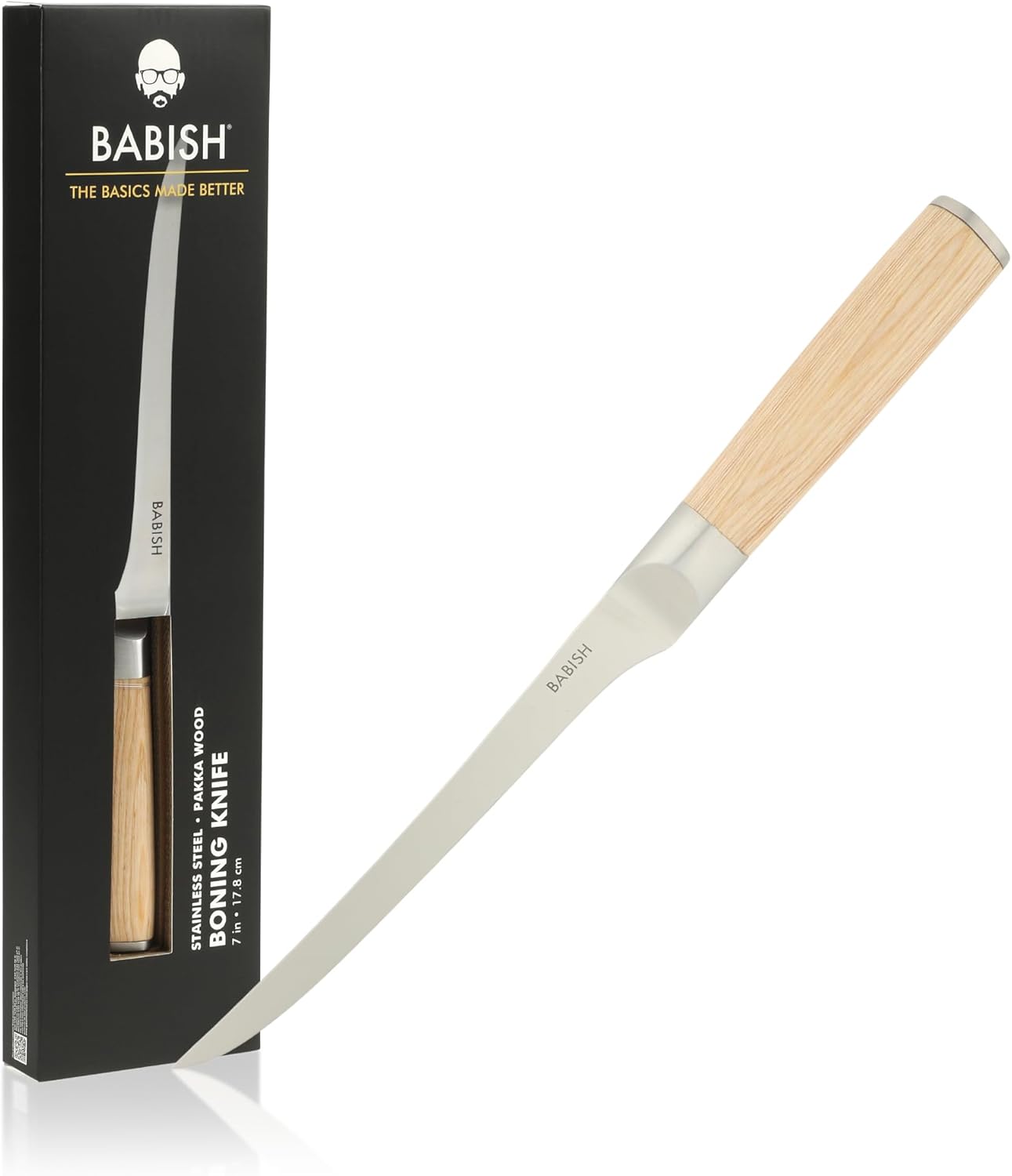 Babish 5-Inch Forged Utility Knife – High-Carbon 1.4116 German Steel Full Tang Kitchen Knife for Precision Cutting and Durability