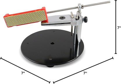 Professional Knife Sharpeners for Kitchen Knives - Diamond - Designed with Tight Clamp, Stable Base - Easy To Assemble with Reference Guide & Instruction Manual