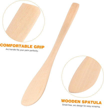 BESTONZON 20PCS Wooden Butter Knife, Mini Jam Spreader Set for Cheese Sandwich, Small Wood Spatula Cream Scraper, Dumpling Spoon, Peanut Food Spreading Knives