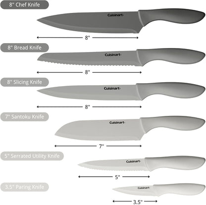 Cuisinart Advantage 12-Piece Gray Knife Set with Blade Guards C55-12PCG