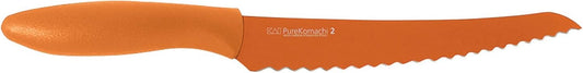 Kai PRO Pure Komachi 2 Bread Knife 8”, Wide Serrations are Gentle on Bread, Comfortable Handle Offers Secure Grip in Wet Conditions; Serrated Kitchen Knife