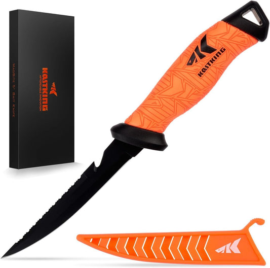 KastKing Speed Demon Pro Fillet Knife - Razor Sharp G4116 German Stainless-Steel Blade, Professional Level Knives for Filleting and Boning, Non-Slip Handles, Includes Protective Sheath