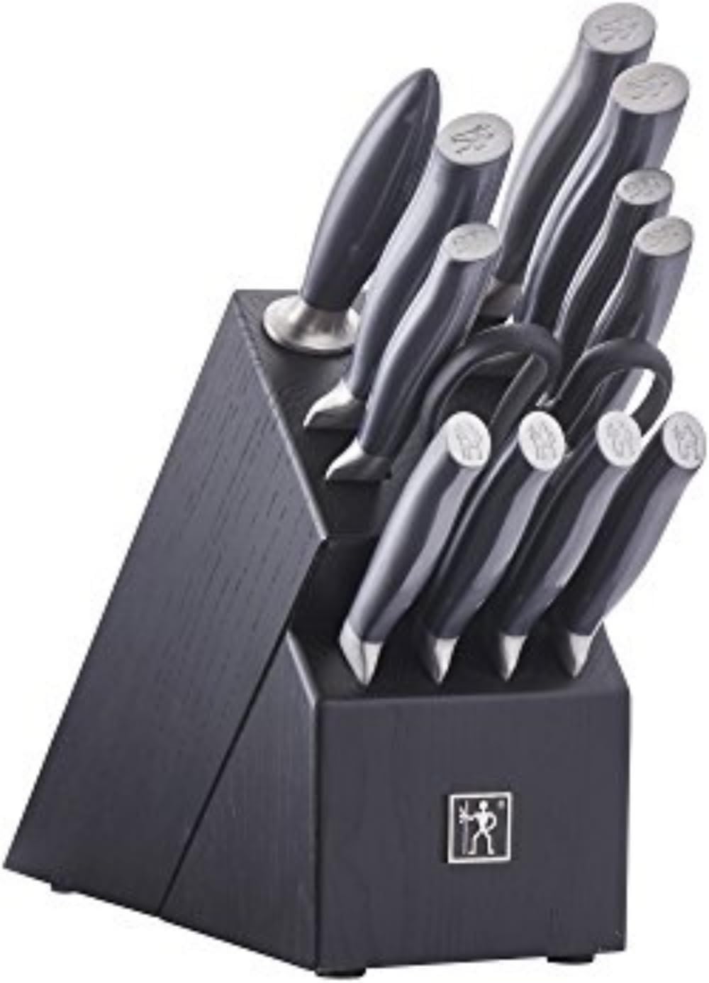 Silvercap 14 Piece Knife Block Set, Black