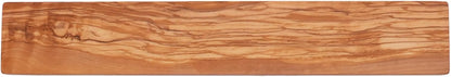 Wooden Knife Magnetic Strip (15,7 x 2.5 in) Mount with Screws, Olive Wood Magnetic Knife Holder for Wall, Space-Saving Knife Rack, Magnetic Knife Holder for Heavy Knifes