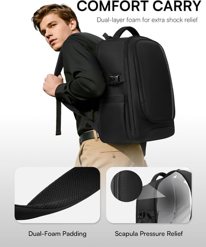 Chef Knife Backpack with Waterproof Pocket, 30+ Pockets for Knives and Tools, Knife Bags for Chefs Professional Culinary Apprentice Private Chefs, Pocket for Tablet Laptop (Knife Not Included)