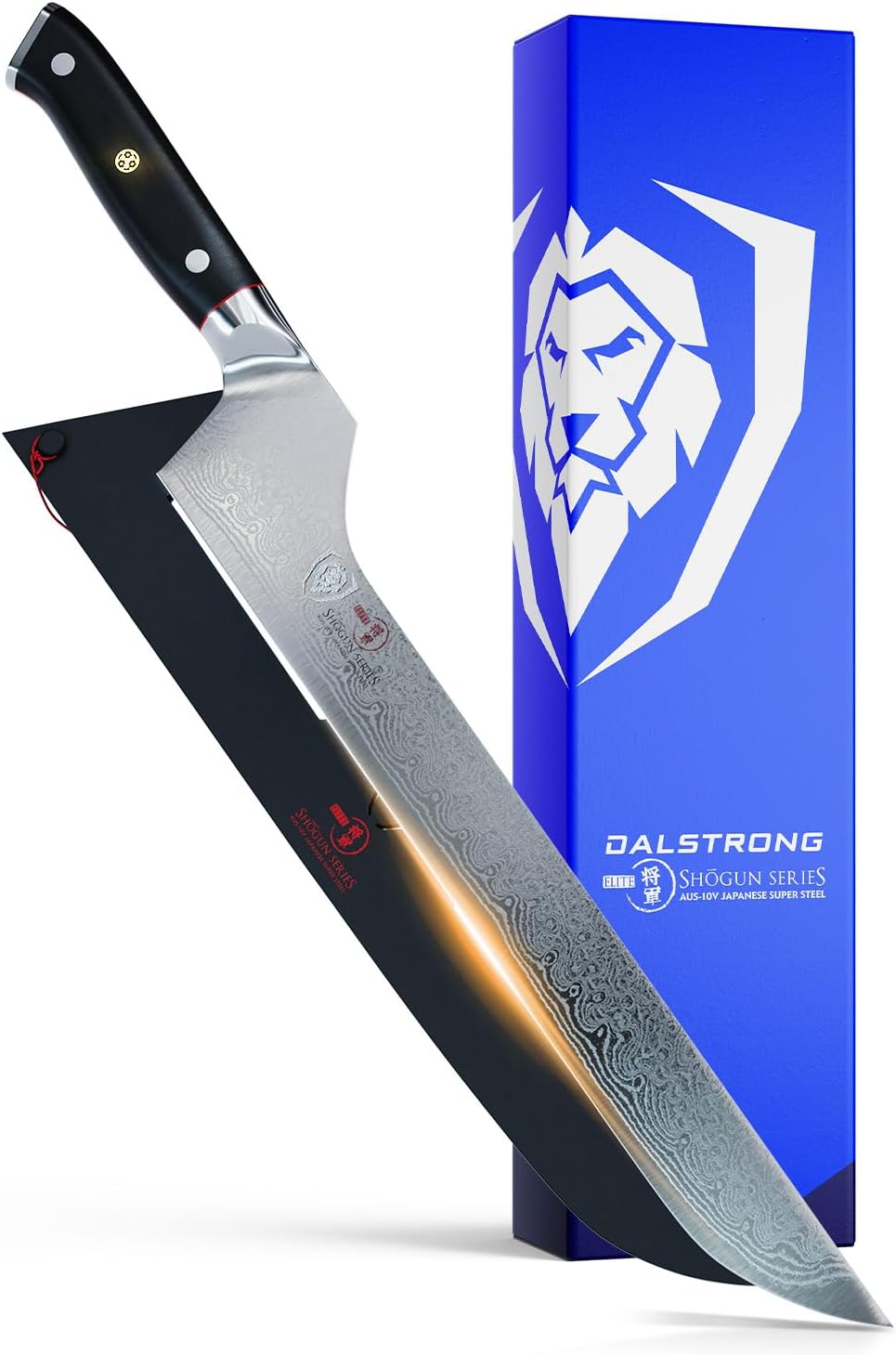 Dalstrong Slicing Carving Knife 12 inch + Boning Knife 6 inch - Shogun Series ELITE - Japanese AUS-10V Super Steel - G10 Handle - Fillet Kitchen Cooking Knife - Sheaths Inlcuded