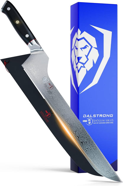 Dalstrong Slicing Carving Knife 12 inch + Boning Knife 6 inch - Shogun Series ELITE - Japanese AUS-10V Super Steel - G10 Handle - Fillet Kitchen Cooking Knife - Sheaths Inlcuded