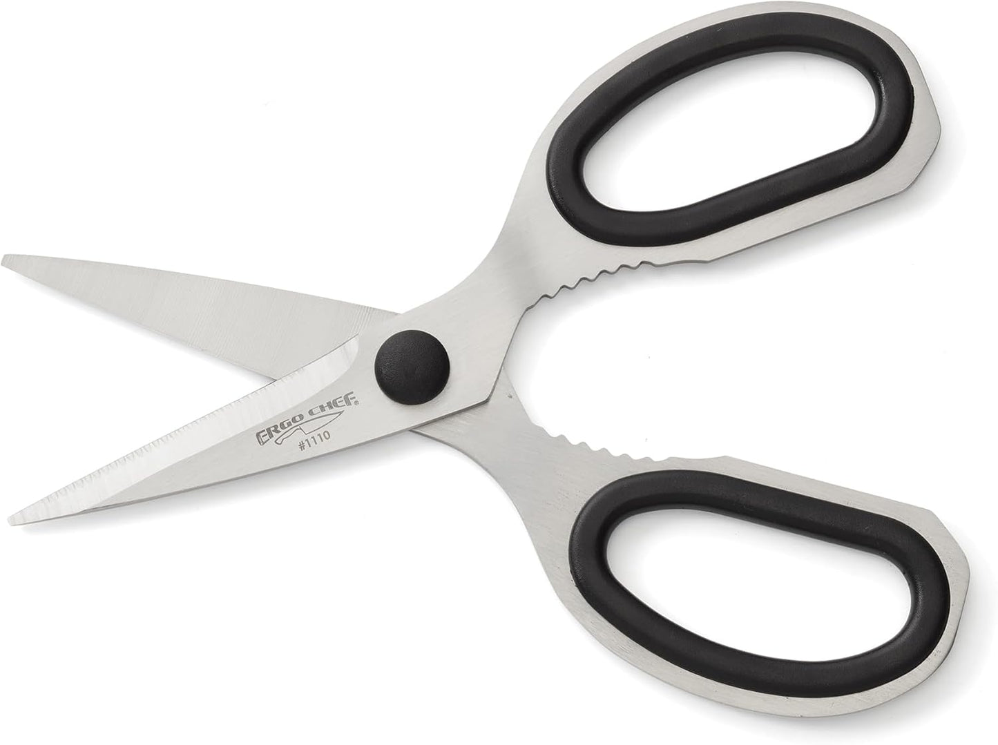 Ergo Chef All-Purpose Come-Apart Kitchen Shears for Poultry, Fish, Vegetables, Herb Stripper, Bottle Opener (Black)