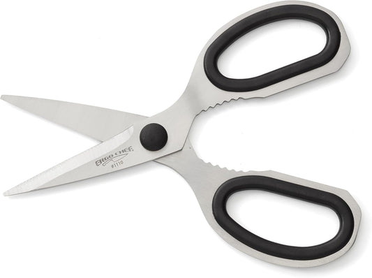Ergo Chef All-Purpose Come-Apart Kitchen Shears for Poultry, Fish, Vegetables, Herb Stripper, Bottle Opener (Black)