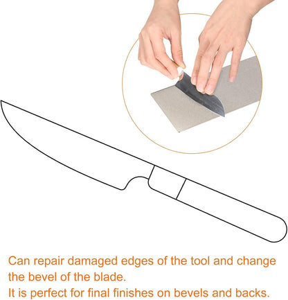 HARFINGTON 3pcs Diamond Sharpening Stone Set 250/600/1200 Grit Knife Sharpening Stone Surface Plate for knives Scissors Kitchen Tools, Silver Tone