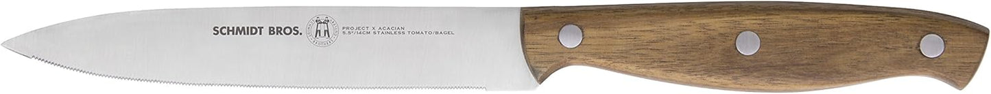 Schmidt Brothers Cutlery Project X / Acacian Petty Chef's Knife (Blade Length: Approx. 5.9 inches (15 cm)