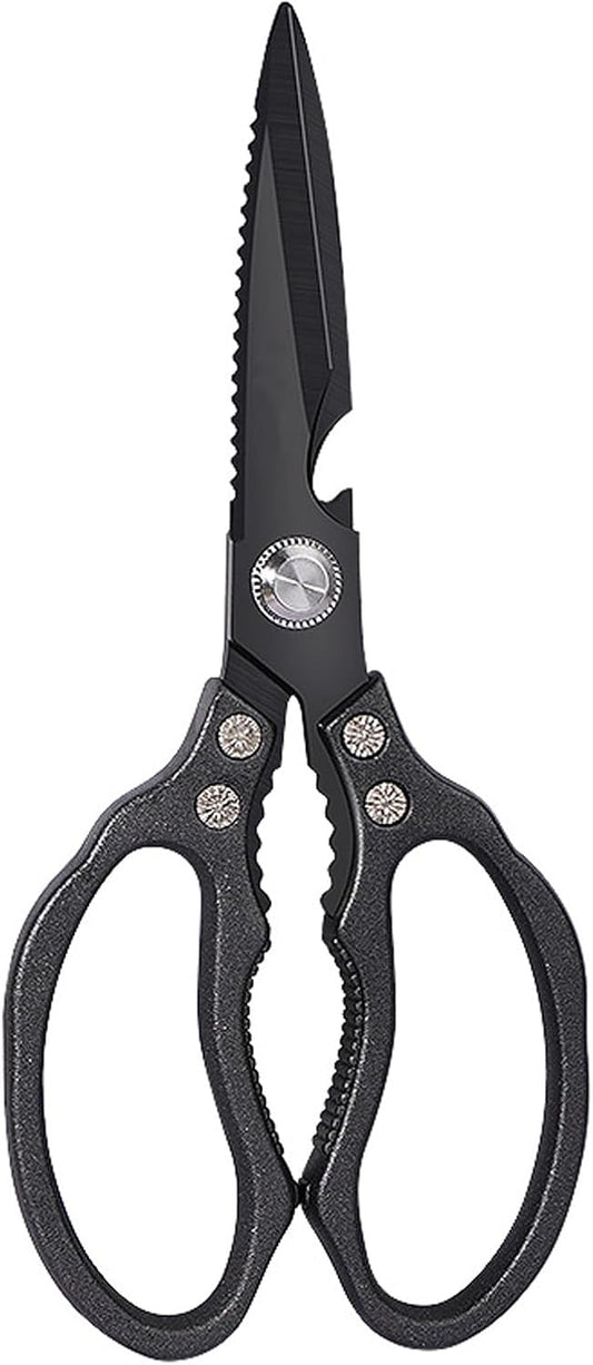 Kitchen Scissors Heavy Duty Stainless Steel Kitchen Shears Sharp Food Cooking Dishwasher Safe Scissors for Meat Chicken Poultry Fish Meat Herbs