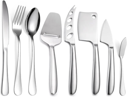 Copper Cheese Knives Set 7 Pieces Stainless Steel Kitchenware Utensils Gadgets 7 Pieces Cheese Knife,Cheese Spreader,Cheese Forks,Cheese Slicer,Cheese Cutter,Butter Knife