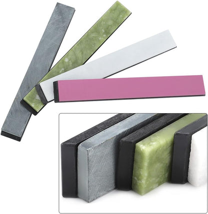 Grindstone with Base Non-slip Colorful for Sharpening Fixed-angle Sharpener Stone Sharpening Tool Kitchen 4pcs/set
