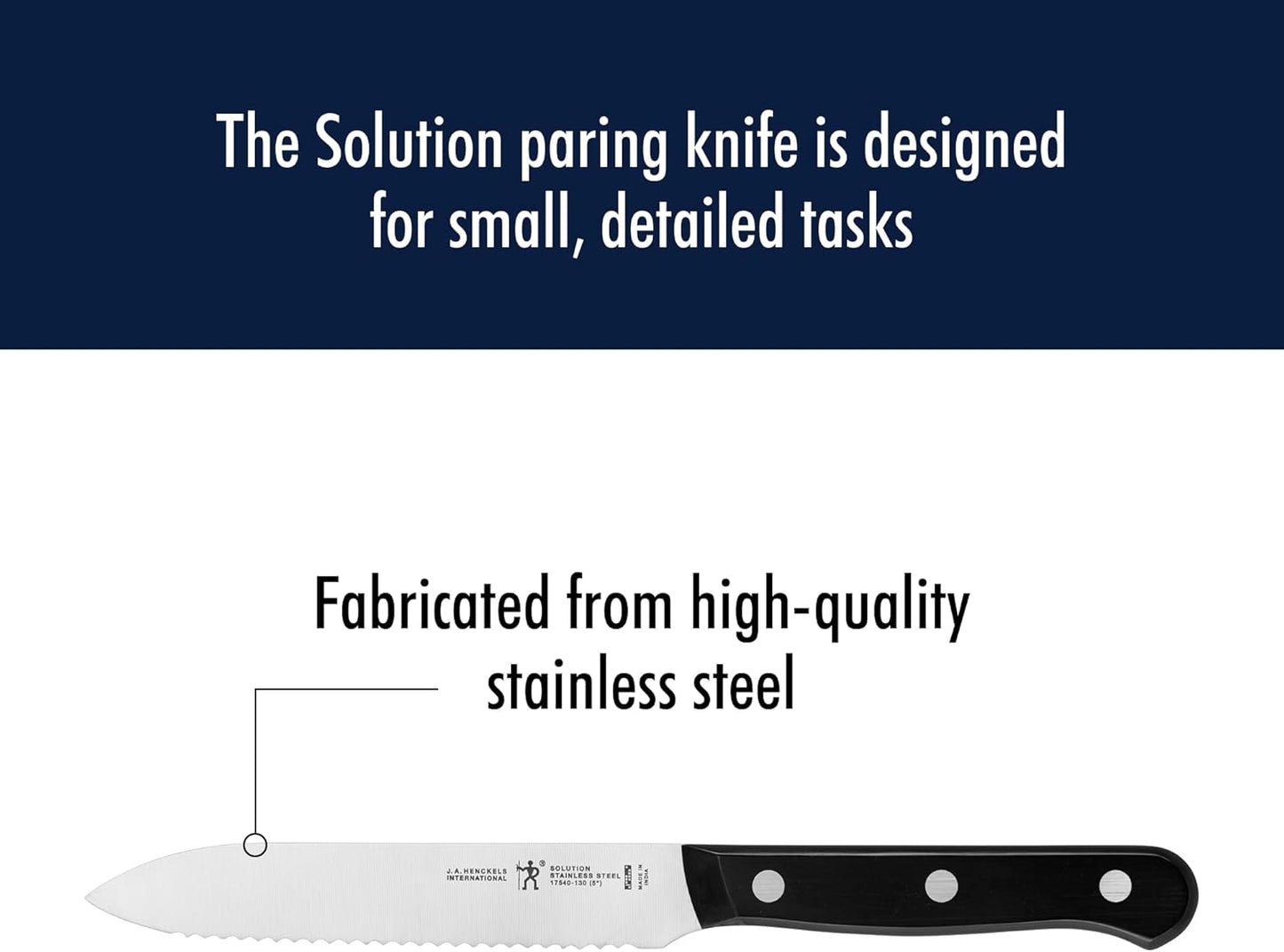 Henckels Solution 5-inch Serrated Utility Knife