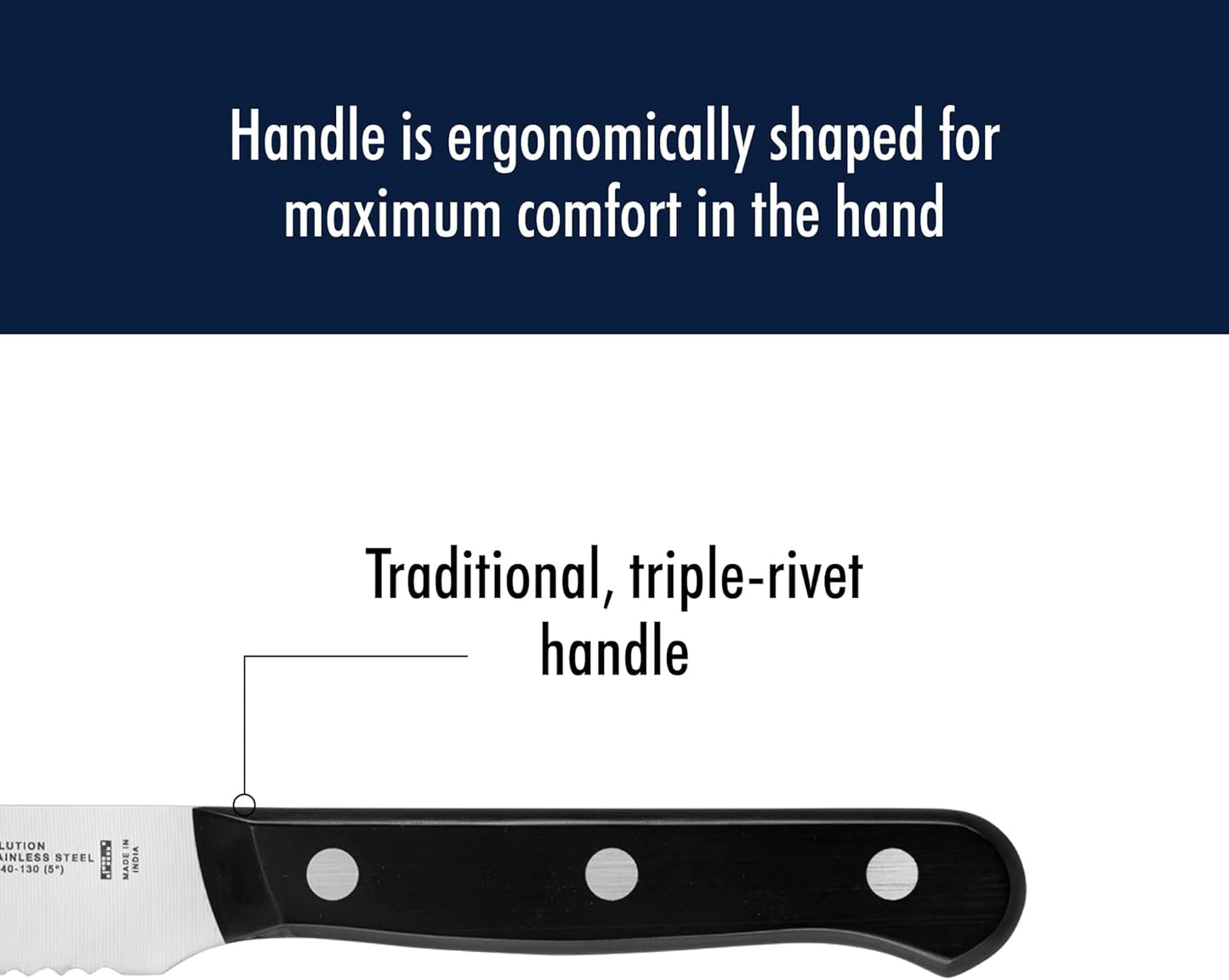 Henckels Solution 5-inch Serrated Utility Knife