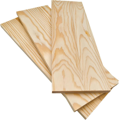 4PCS Rectangle Wood Boards Unfinished Wood Blocks for Crafting, 8x6x1in Blank Whittling Wooden Blocks for Wood Carving,Painting & Burning