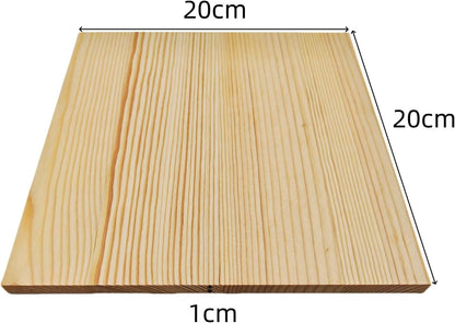 6PCS Unfinished Wood Square Blocks for Crafts, 6x6x1in Blank Wooden Squares Pine Wood Boards for Carving,DIY Wood Coasters,Painting & Burning
