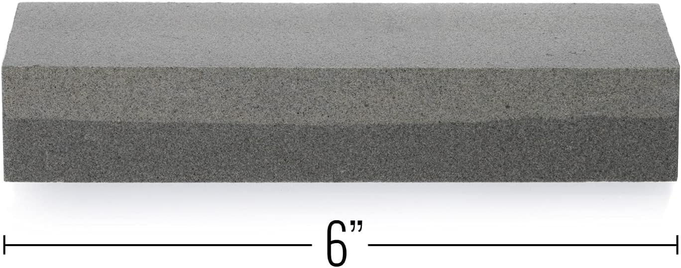 SE 8" Dual Grit Sharpening Stone - 120/240 Aluminum Oxide for Knives, Tools, and Blades - SS8