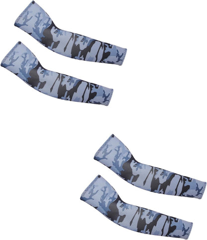 PFFY 2 Pairs UV Protection Cooling Arm Sleeves for Men and Women UPF 50 Sun Sleeve