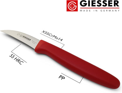 GIESSER 8545 sp 6 r Bird's beak peeling knife special red handle
