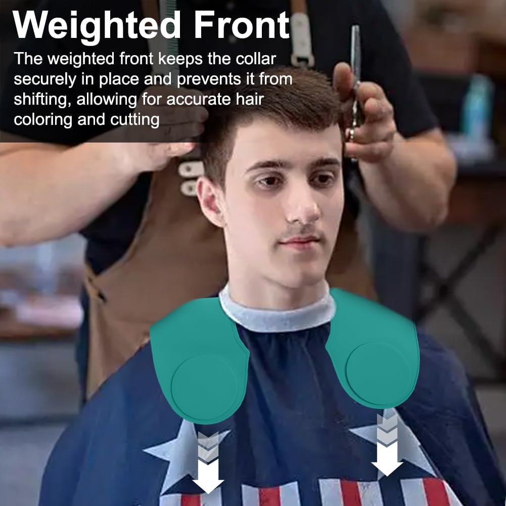 Silicone Hair Cutting Guide Collar - Waterproof Cutting Mat for Hair Stylist - Hair Cutting Cape