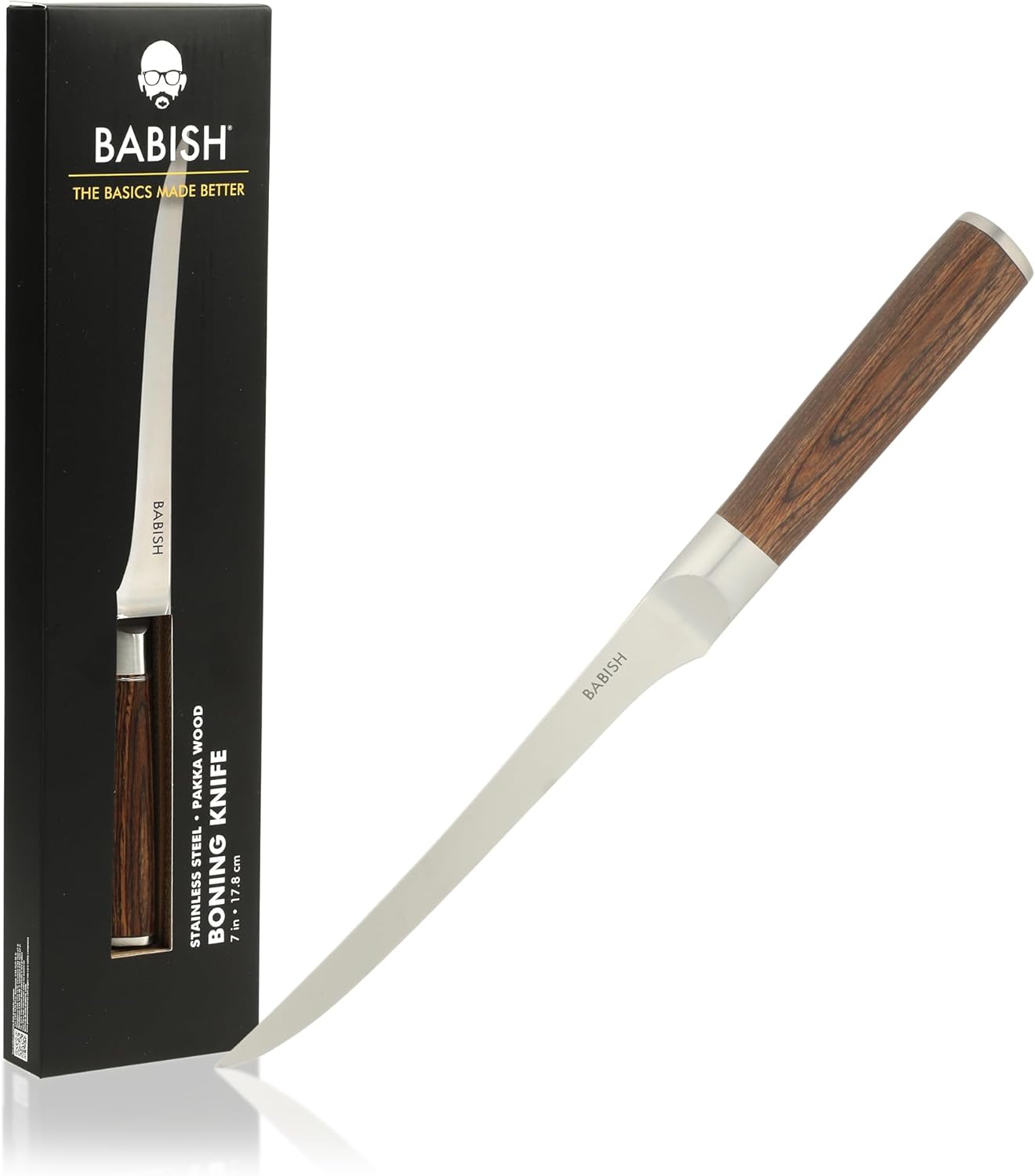 Babish 5-Inch Forged Utility Knife – High-Carbon 1.4116 German Steel Full Tang Kitchen Knife for Precision Cutting and Durability