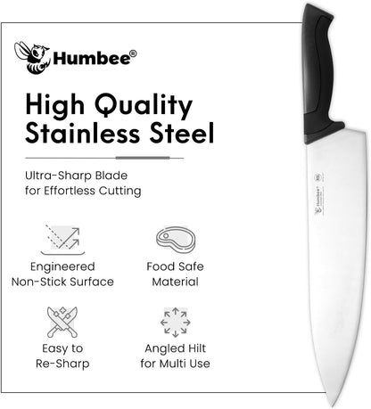 7.5-Inch Nakiri Knife, High Carbon Stainless Steel Hollow Grind Blade, Razor Sharp Edge, Ergonomic Non-Slip Handle, Cleaver Style, DT-50 Series, Orange