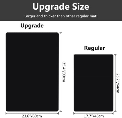 Gartful Extra Large Transparent Silicone Mat, Countertop Protector, 25.2 x 17.7 inches Silicone Sheet for Crafts Resin Jewelry Casting Mat Pad Nonstick Table Placemat