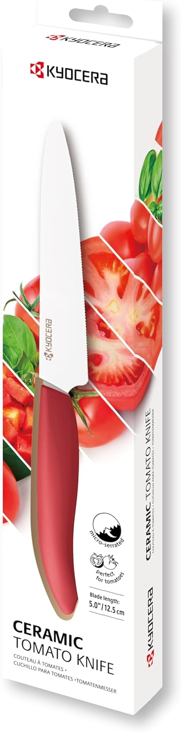 Kyocera Revolution Ceramic Kitchen Knife, 5-inch, White