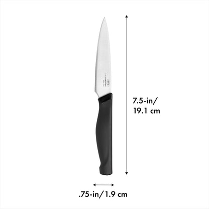 OXO Good Grips 3.5 Inch Paring Knife, Black/Silver, 3-1/2-Inch