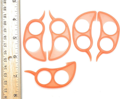 5 Pack Dual-Ring Citrus Fruit Orange Peeler Tool, Pomegranate Openner, Easy Cutter Remover Peeler Kitchen Accessories Replacements for Knife Tool Kitchen Gadget