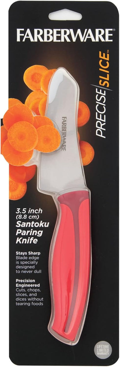 Farberware Precise Slice Utility Knife Set, 3 Piece, Multicolor