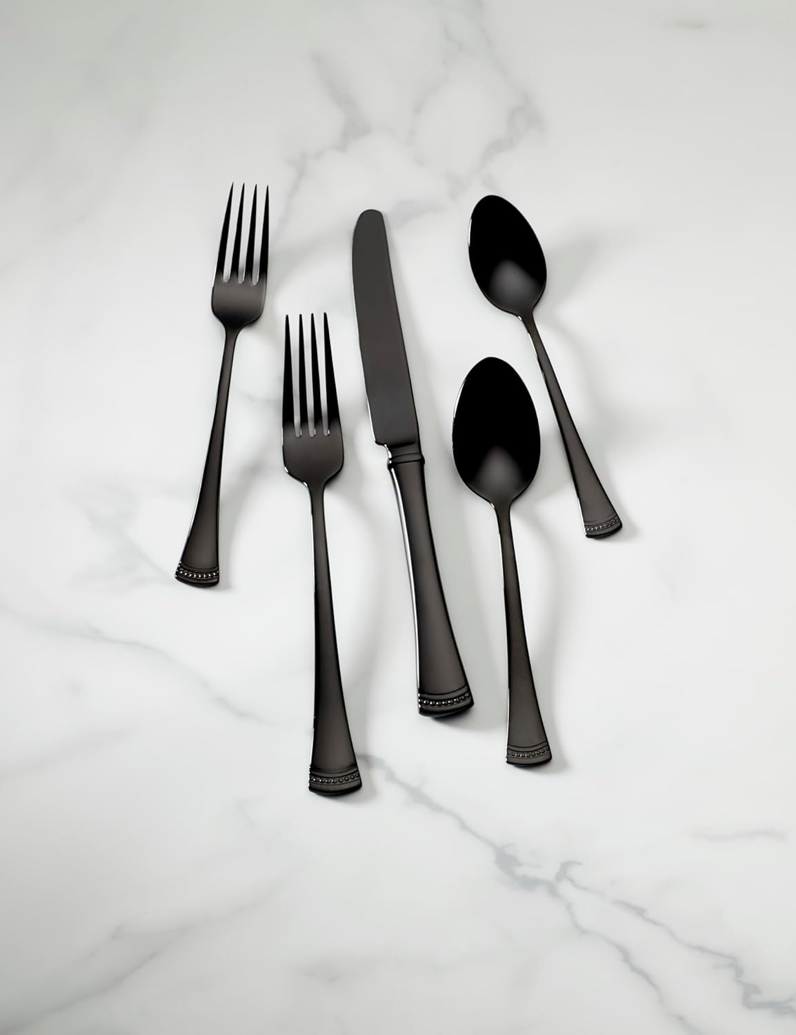Lenox Silverware Set, Portola 12-Piece Steak Knife Flatware Set, Service For 12, Made Of 18/10 Stainless Steel, Dishwasher Safe, Home And Kitchen Utensils, Knives, Cutlery (Silver, 12 Piece)