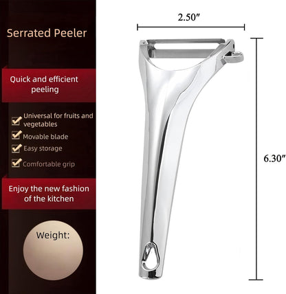 Multifunctional Vegetable Peeler with Stainless Steel Blade and Bottle Opener - Ideal for Veggie Potato Carrot and Apple Peeling