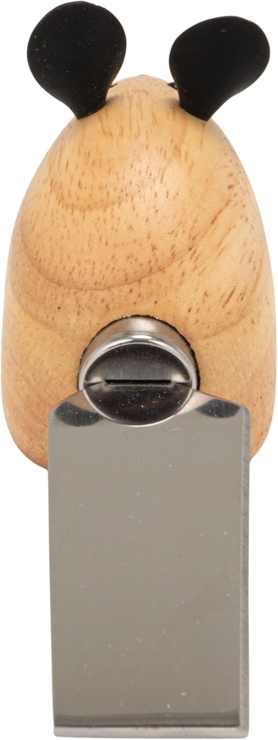 Creative Co-Op 3-Piece Rubberwood & Stainless Steel Cheese Knives, Multicolor