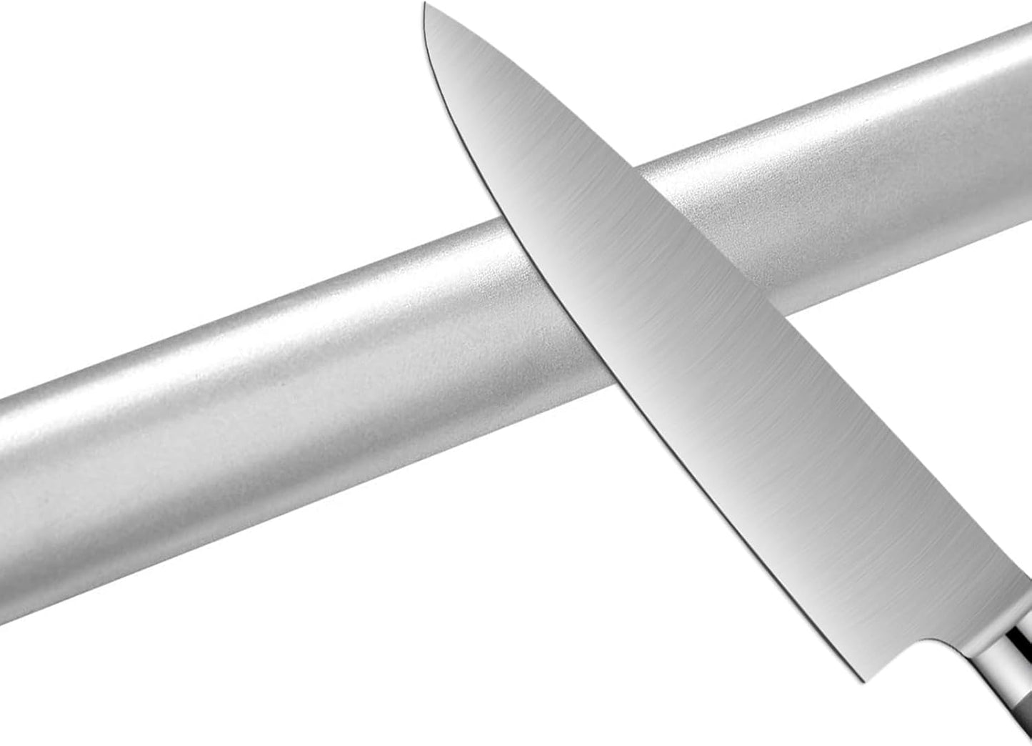 12 Inch Diamond Knife Sharpening Steel, Professional Knife Sharpener Rod, Diamond coating Honing Steel, Premium diamond Knife Sharpener Rod for all knives