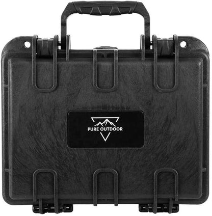 Monoprice Weatherproof/Shockproof Hard Case - Black Ip67 Level Dust and Water Protection Up to 1 Meter Depth with Customizable Foam, 10" x 9" x 7", 6.6 Liter