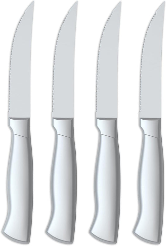 4pc Stainless Steel Hollow Handle Steak Knife Set