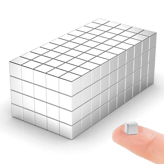 60 Pack 20x10x2 mm Rare Earth Neodymium Magnets, Powerful Small Strong Metal Rectangular Bar Magnetic Strip Magnet for Fridge Garage Kitchen Science Craft Office, Silver
