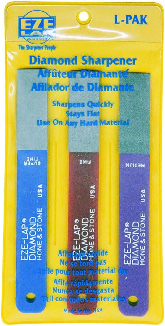 EZE-LAP EZLPACK-BRK Diamond Sharpener Set, Asst