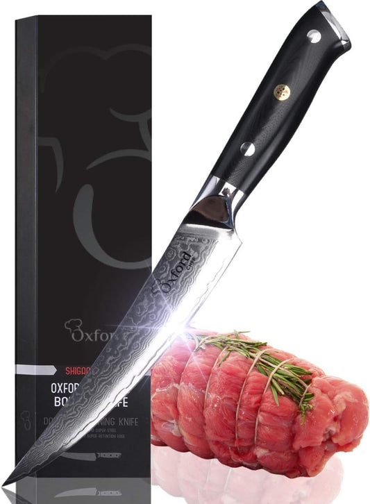 Oxford CHEF Kiritsuke Chef's Knife 8 Inch Damascus Japanese VG10 Super Steel 67 Layer High Carbon Stainless Steel