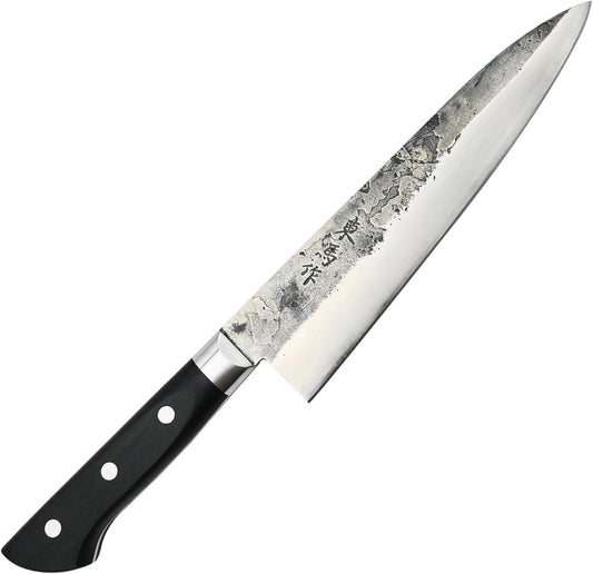 TONMA Japanese Chef Knife MADE IN JAPAN 8.2 inch Full Tang Traditional Handcrafted Stainless Steel Kitchen Knife, Professional Classic Gyuto for Gift Giving, Razor-Sharp & Highly Durable