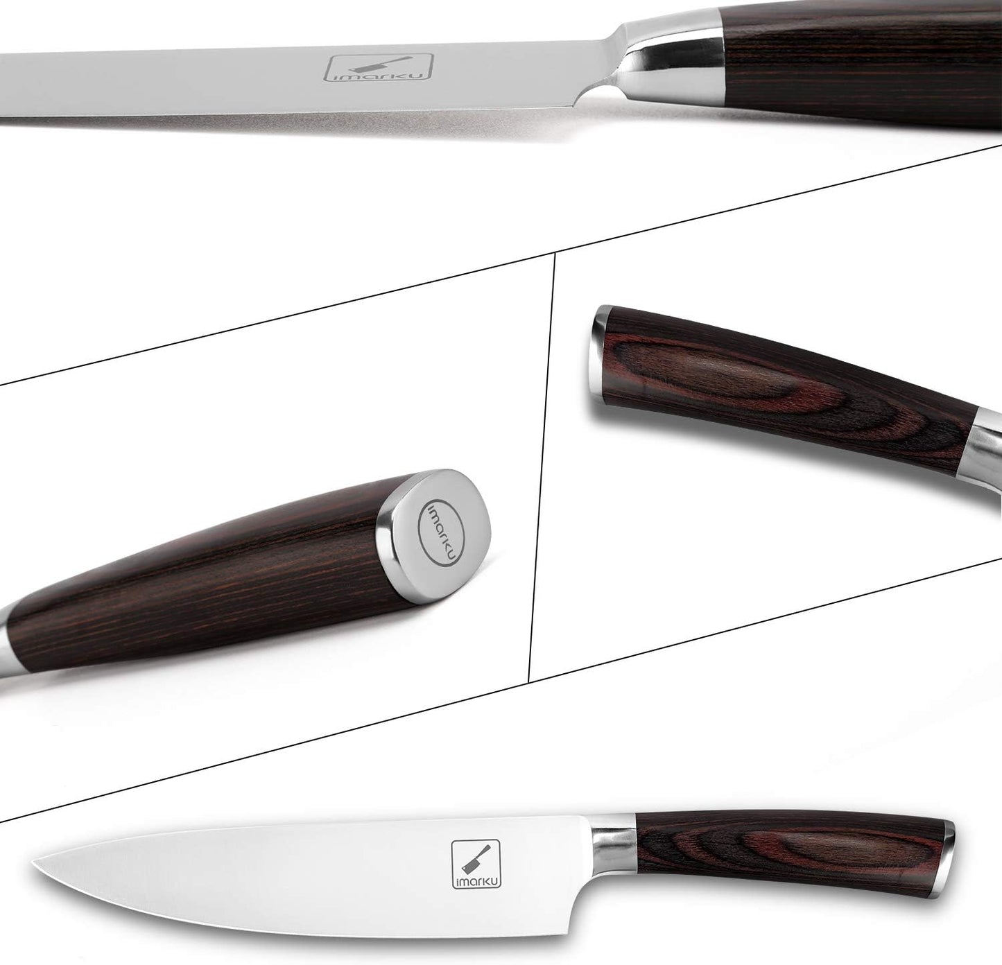 imarku Bread Knife 10 Inch: Japanese High Carbon Stainless Steel Professional Grade Serrated Bread Knife, Razor Sharp Edge Cake Knife for Homemade Bread/Bagels/Cake